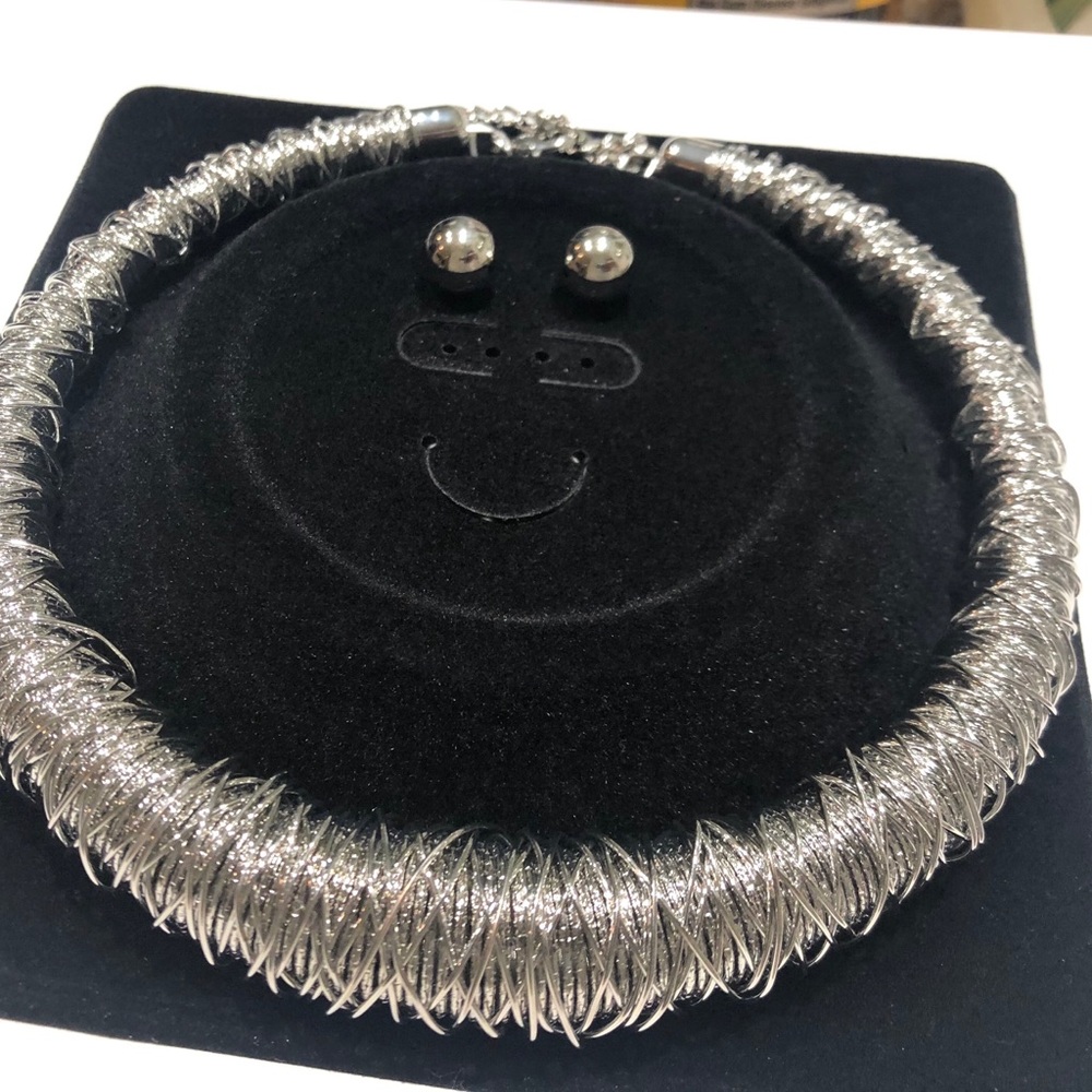 🆕 FASHION JEWELRY WIRE WRAP NECKLACE SET 🆕 - Picture 3 of 8